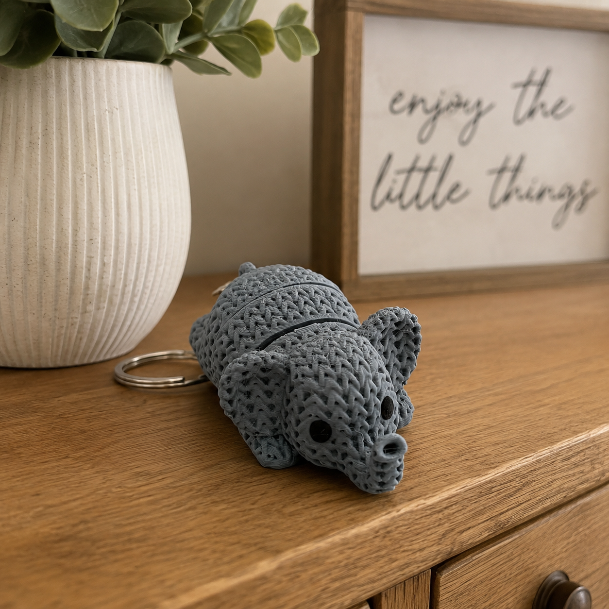 3D-Printed Knitted Animal Keychains – Choose Your Animal