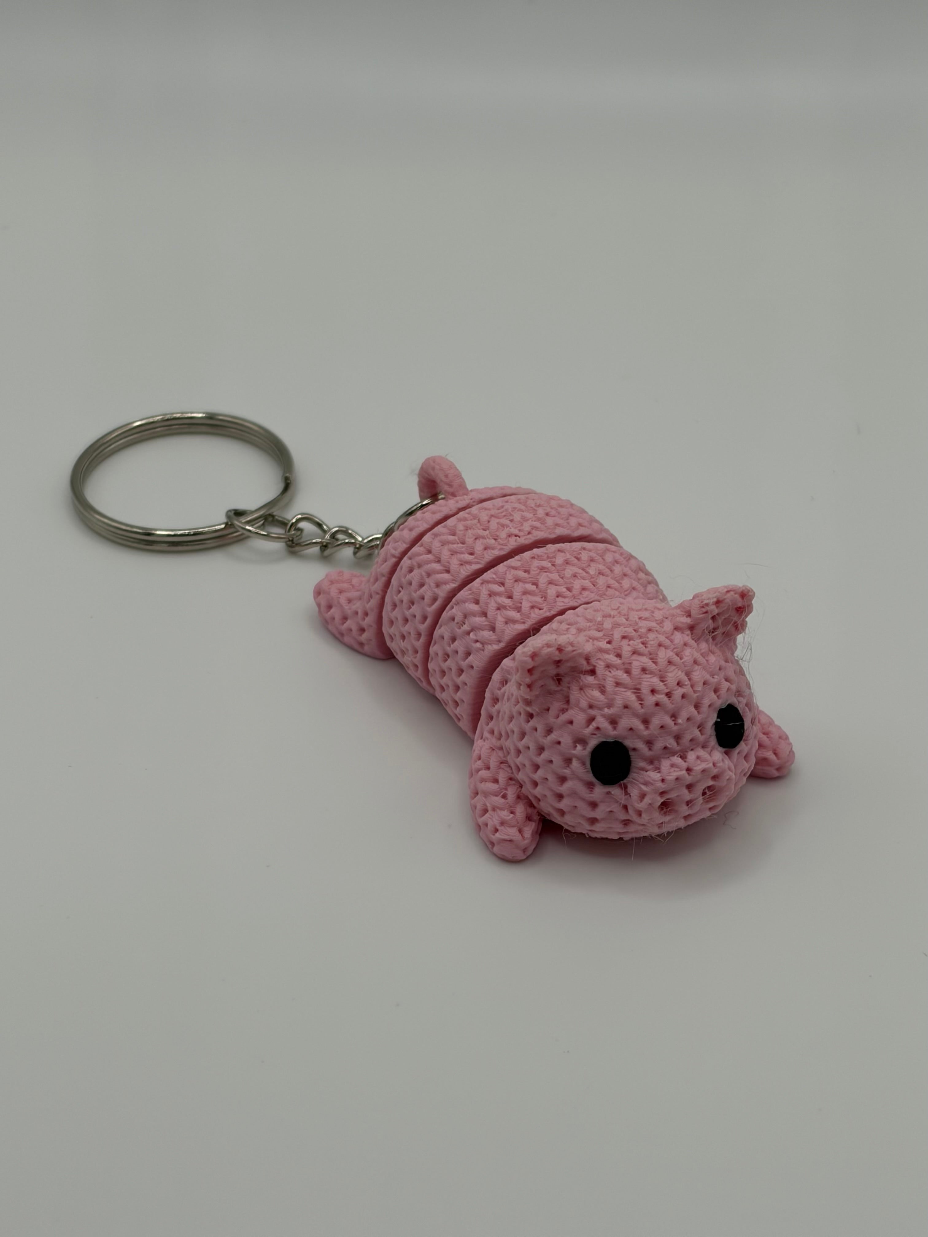 3D-Printed Knitted Animal Keychains – Choose Your Animal